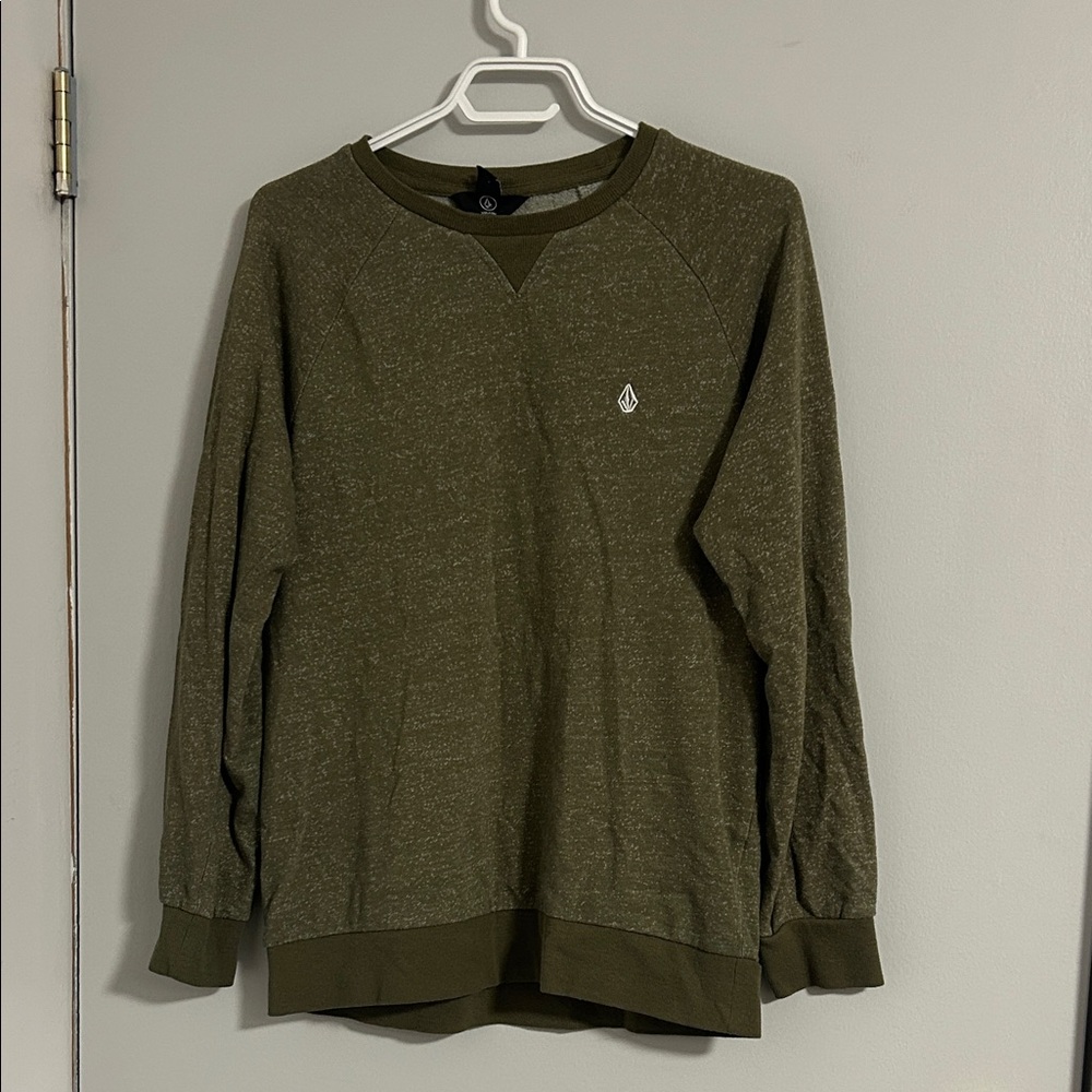 Volcom Men's Forest Green Crewneck Sweater